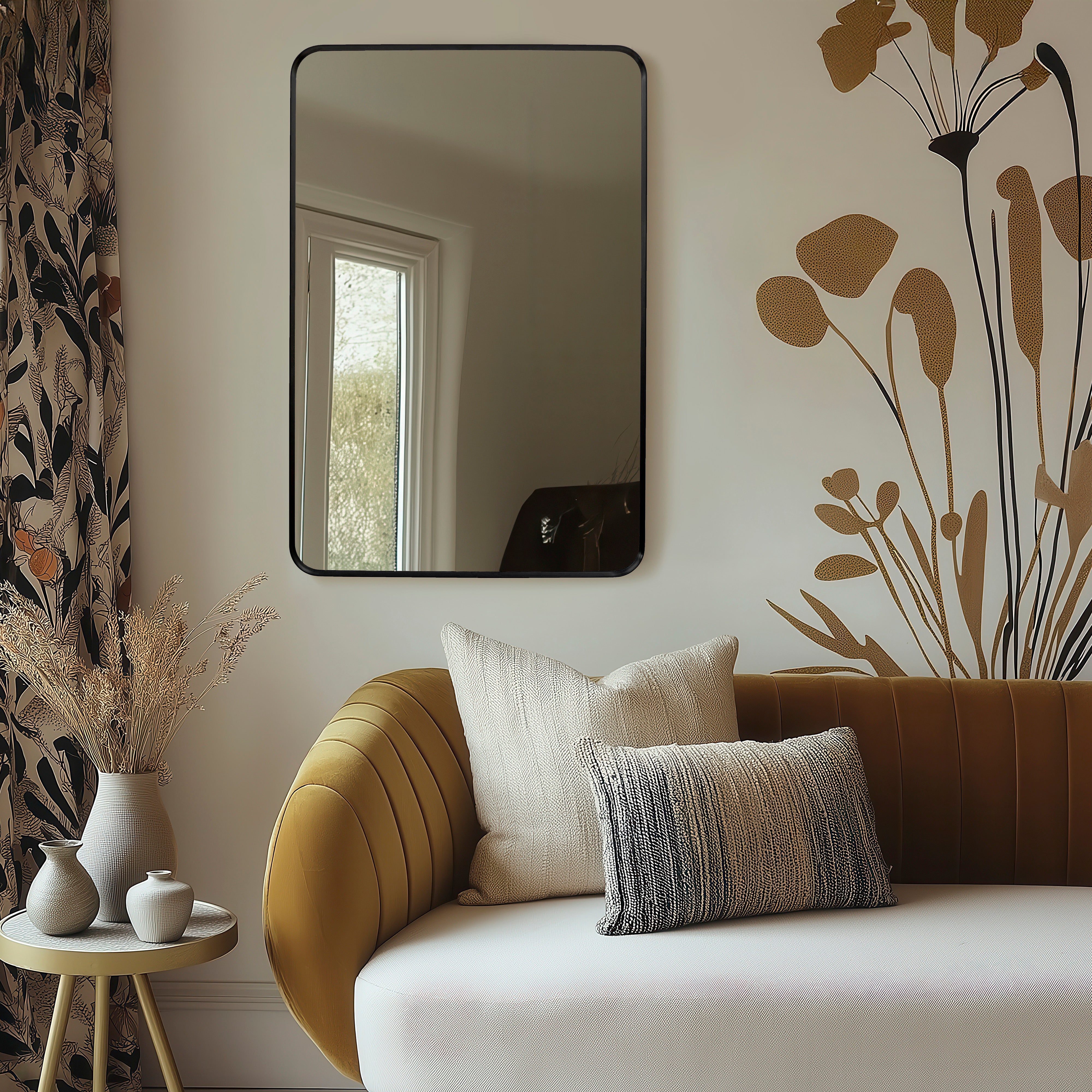 Rounded Rectangle Mirrors UK | Soft Edge Wall Mirrors | Copperfield ...