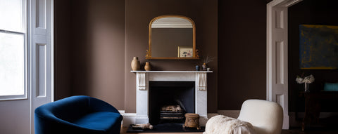 Mirrors Above a Fireplace