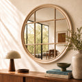 Brampton Round Window Wall Mirror - COPPERFIELD MIRRORS