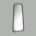 Statement floor mirror featuring a rounded silhouette and refined dark edging for clean, contemporary appeal.
