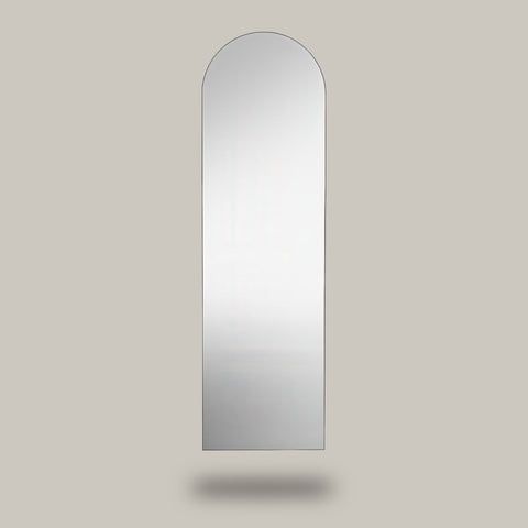 Full length arch leaner mirror with soft curved silhouette modern design