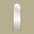 Rowan arch leaner mirror full length wooden frame neutral background