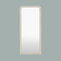 Elegant leaner mirror with a decorative gold frame, highlighting intricate carved patterns and a refined traditional finish.